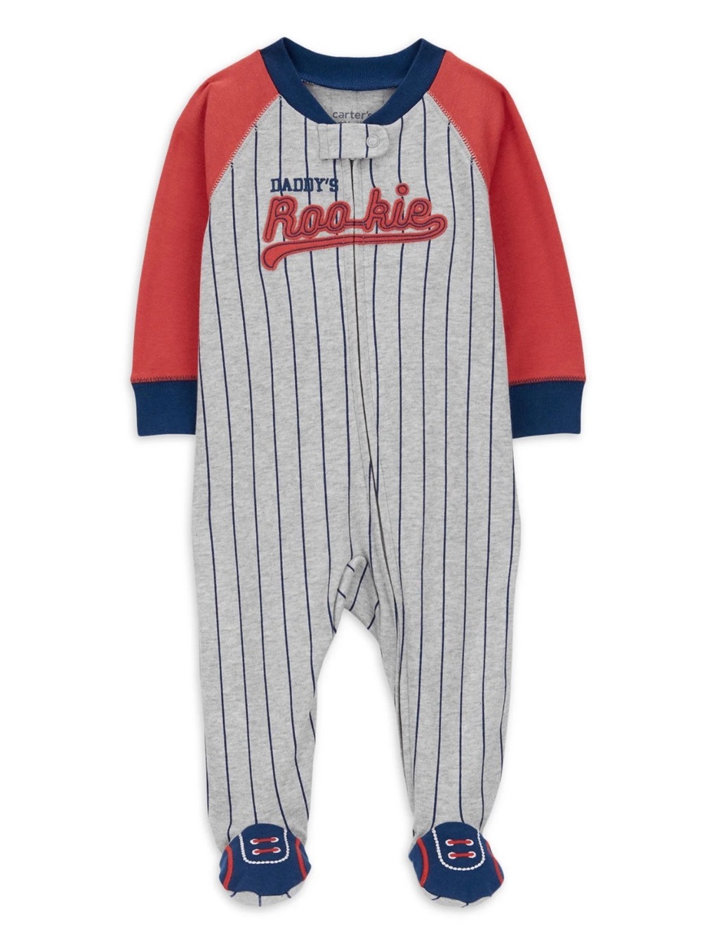 CARTERS Baby Boy “Daddy’s Rookie” Footed Sleeper
